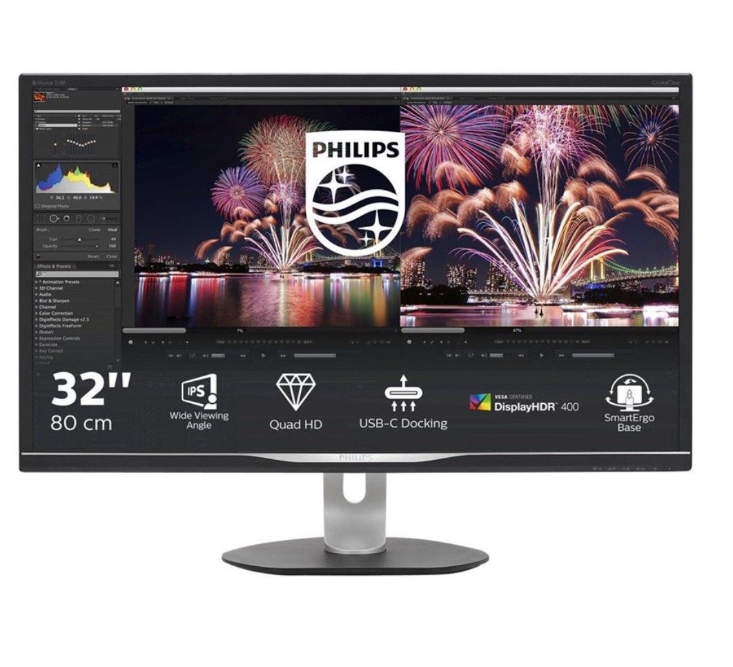 32'' PC-skjerm med 'alt', pent holdt Philips 328P | FINN torget