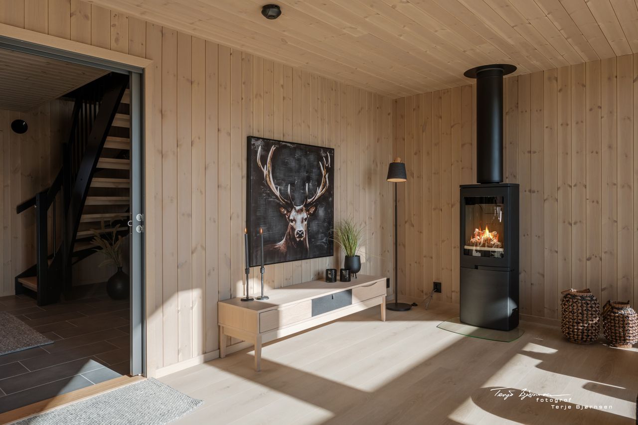 Moderne hytte fra Bergehytta – planlagt/prosjektert på T149 Vardefjødd Hyttefelt i Brokke!