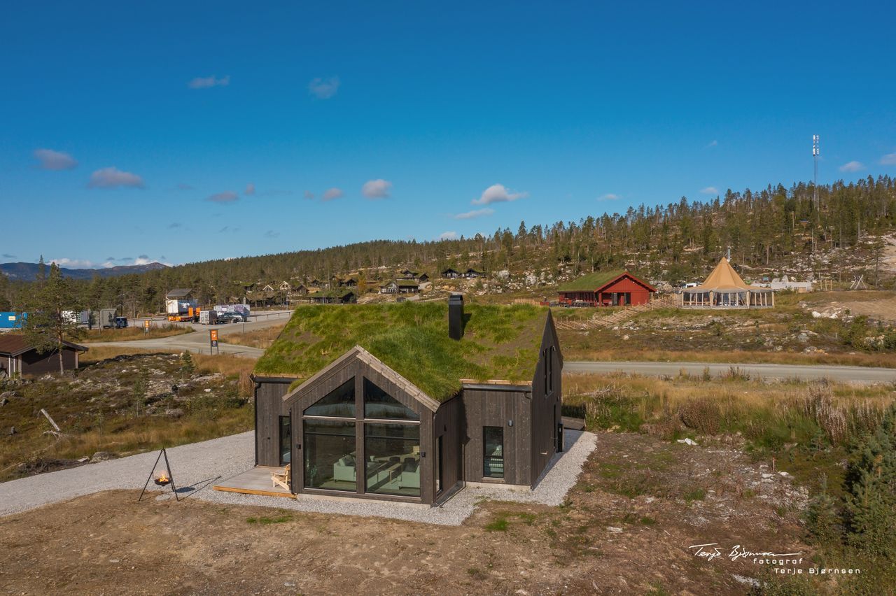 Moderne hytte fra Bergehytta – planlagt/prosjektert på T149 Vardefjødd Hyttefelt i Brokke!