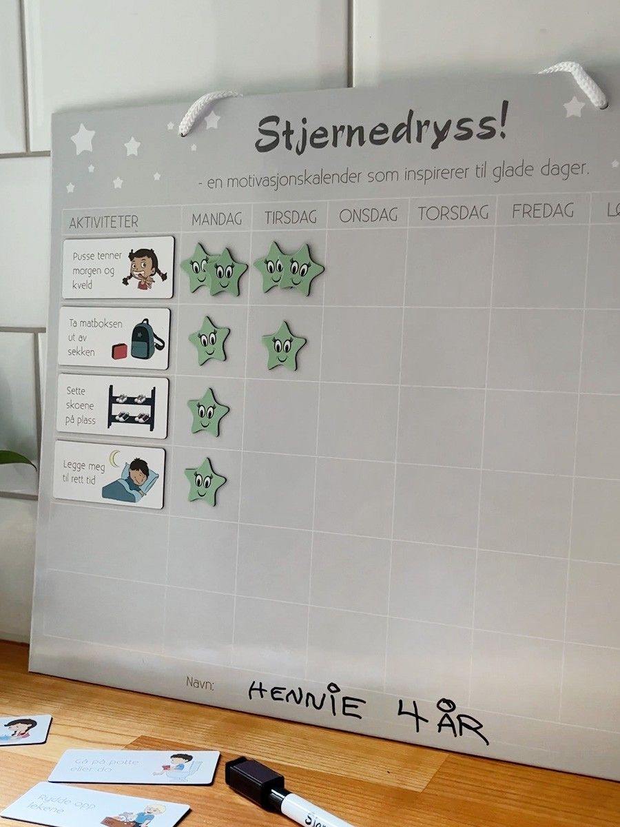 Stjernedryss Motivasjonskalender - Kalender Til Barn Fra Sjarmtroll.no ...