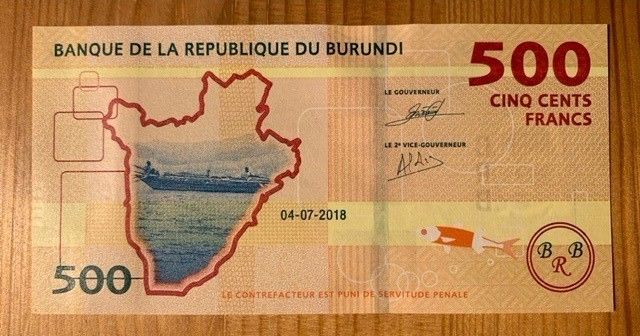 Burundi - 500 franc 2018. UNC. Pick 50 | FINN torget