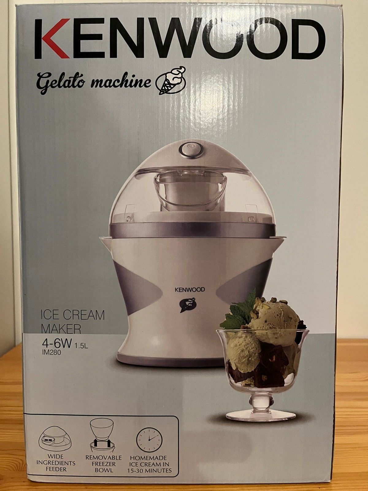 Kenwood ice cream online maker im280