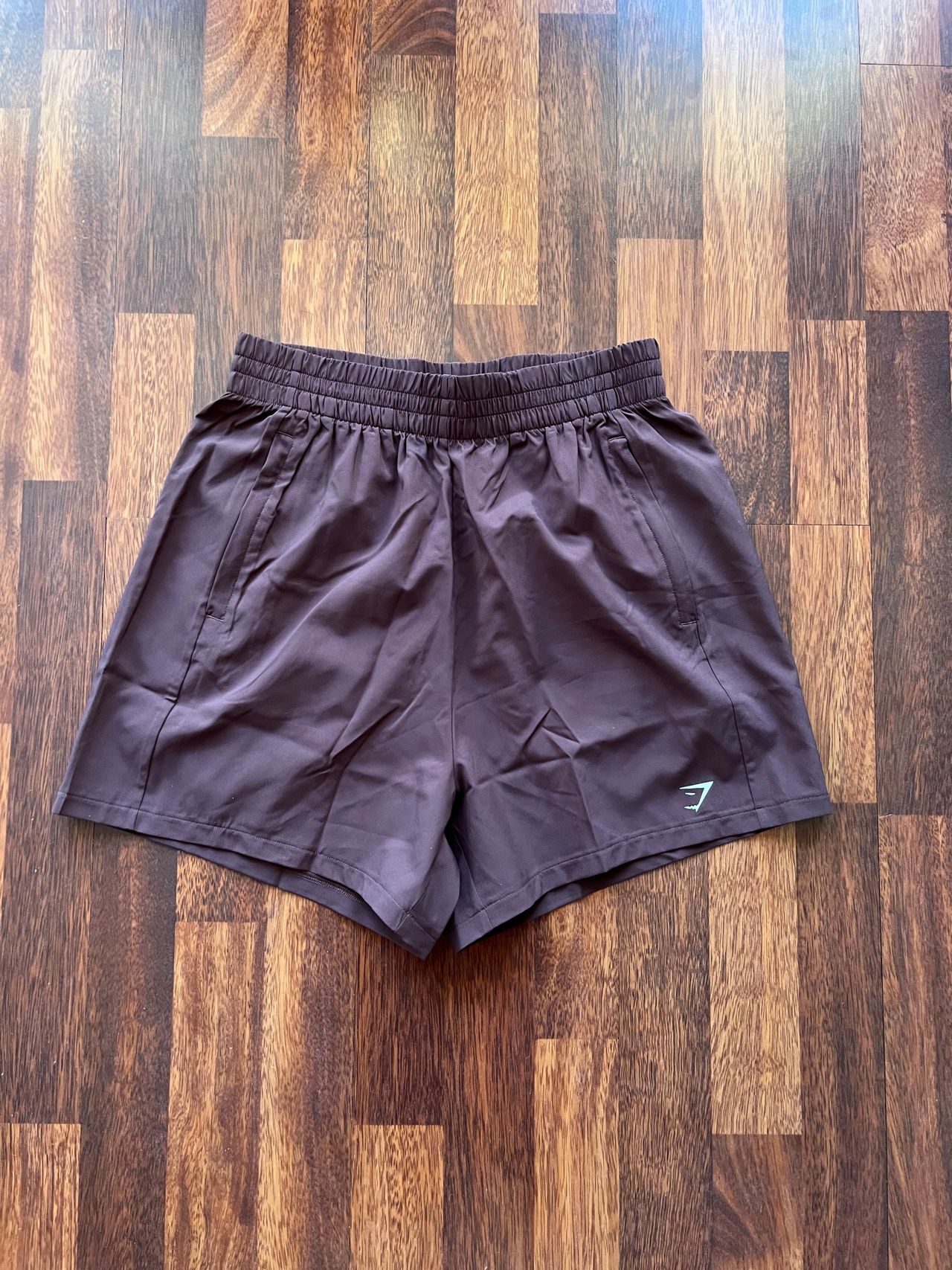Gymshark Woven Pocket Shorts - Chocolate Brown