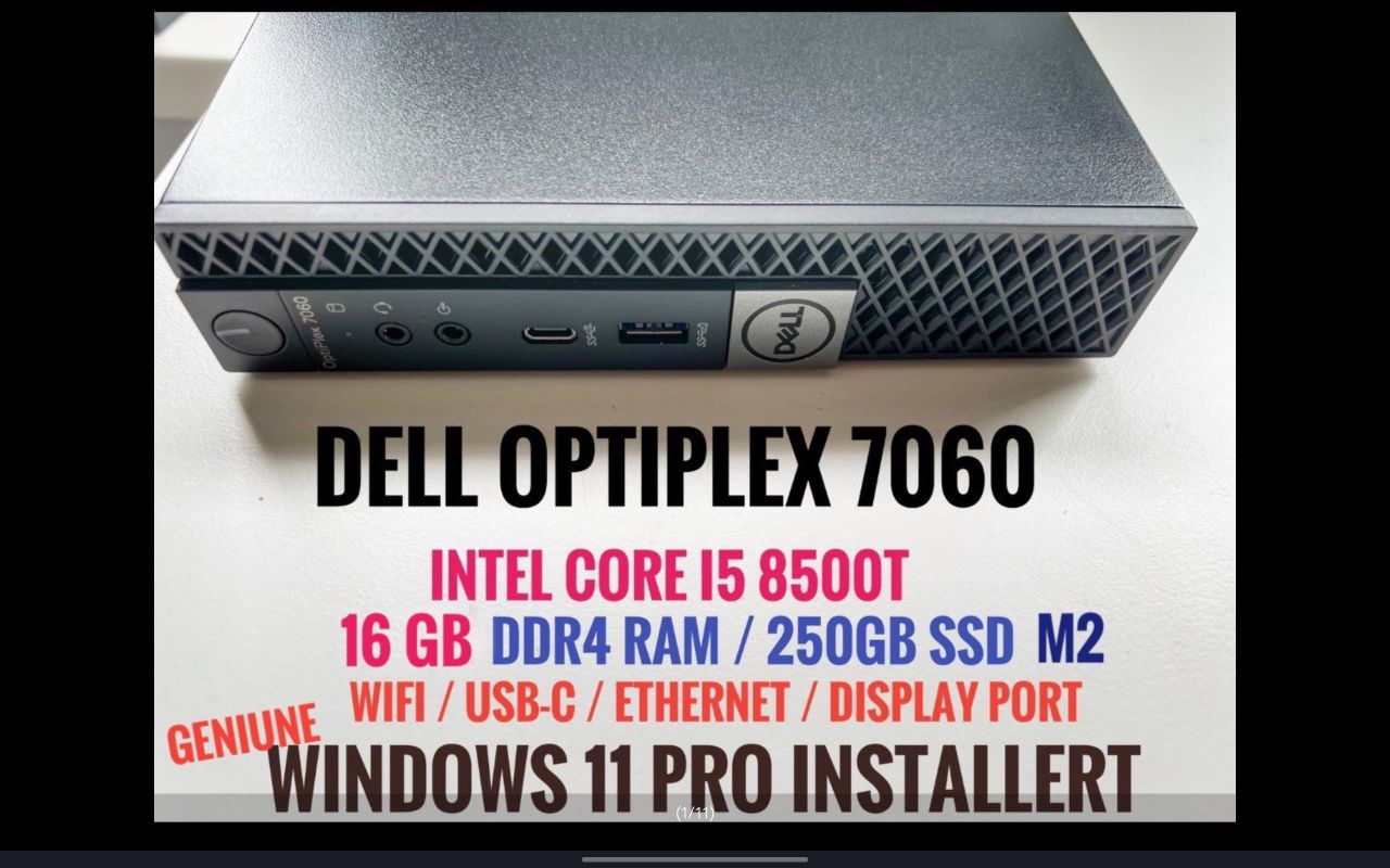 Dell Optiplex 7060 (Core i5/ 16GB RAM/ 256GB flash storage) | FINN