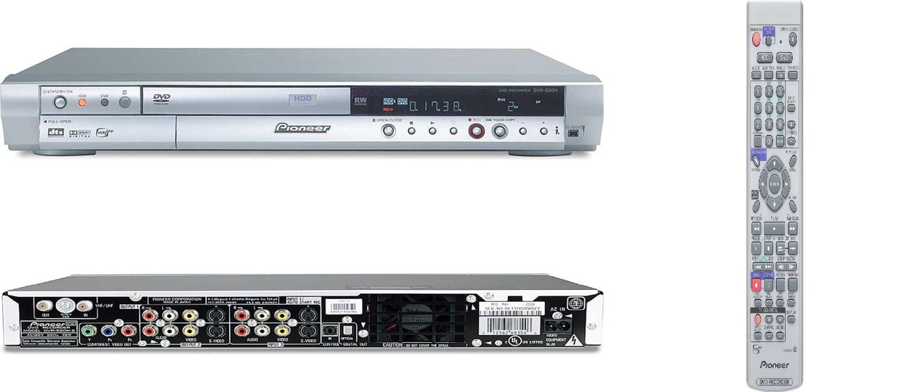 Fabrikk Ny i Eske -Pioneer Dvd Brenner 80GB Lager DVR-520H-s