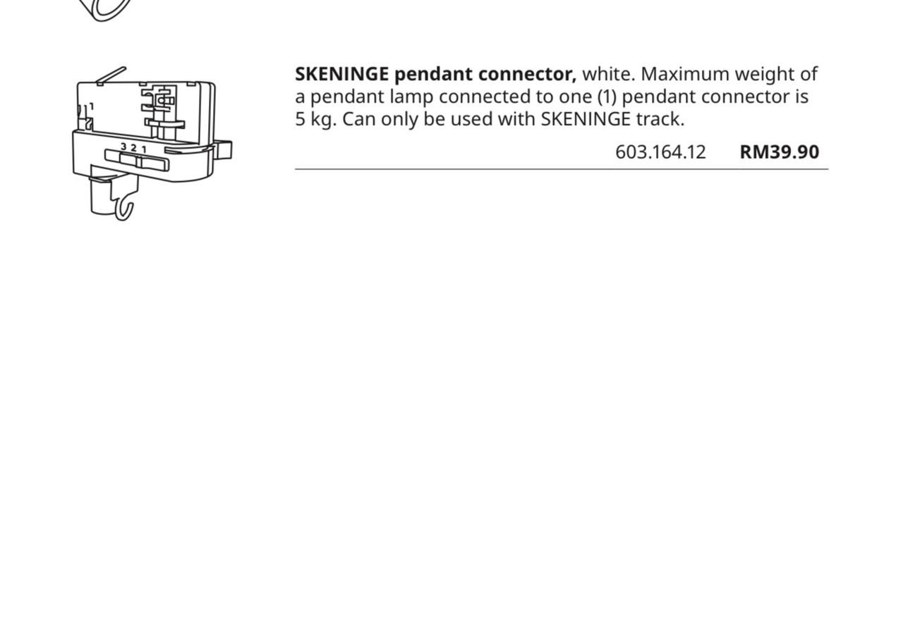 Skeninge on sale pendant connector