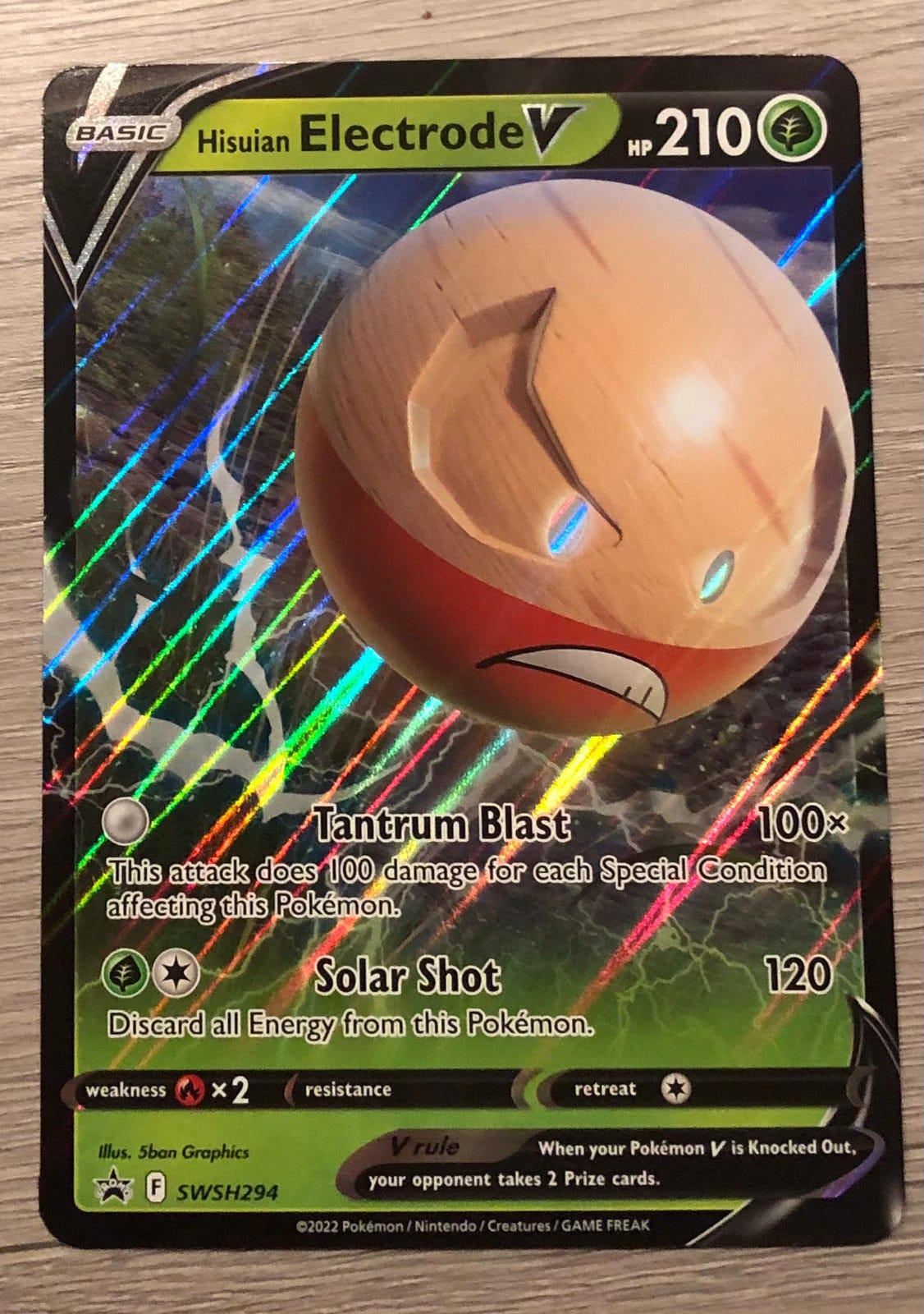 Pokémon Jumbo kort Hisuian Electrode V FINN