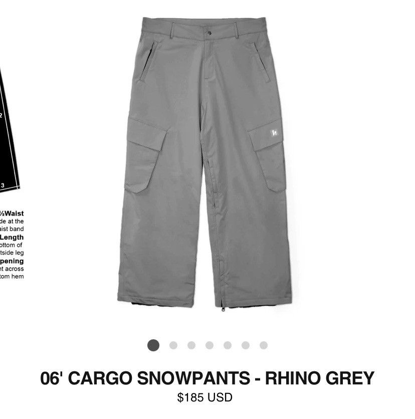 Harlaut apparell Cargo 06' skibukser i Rhino Grey | FINN torget