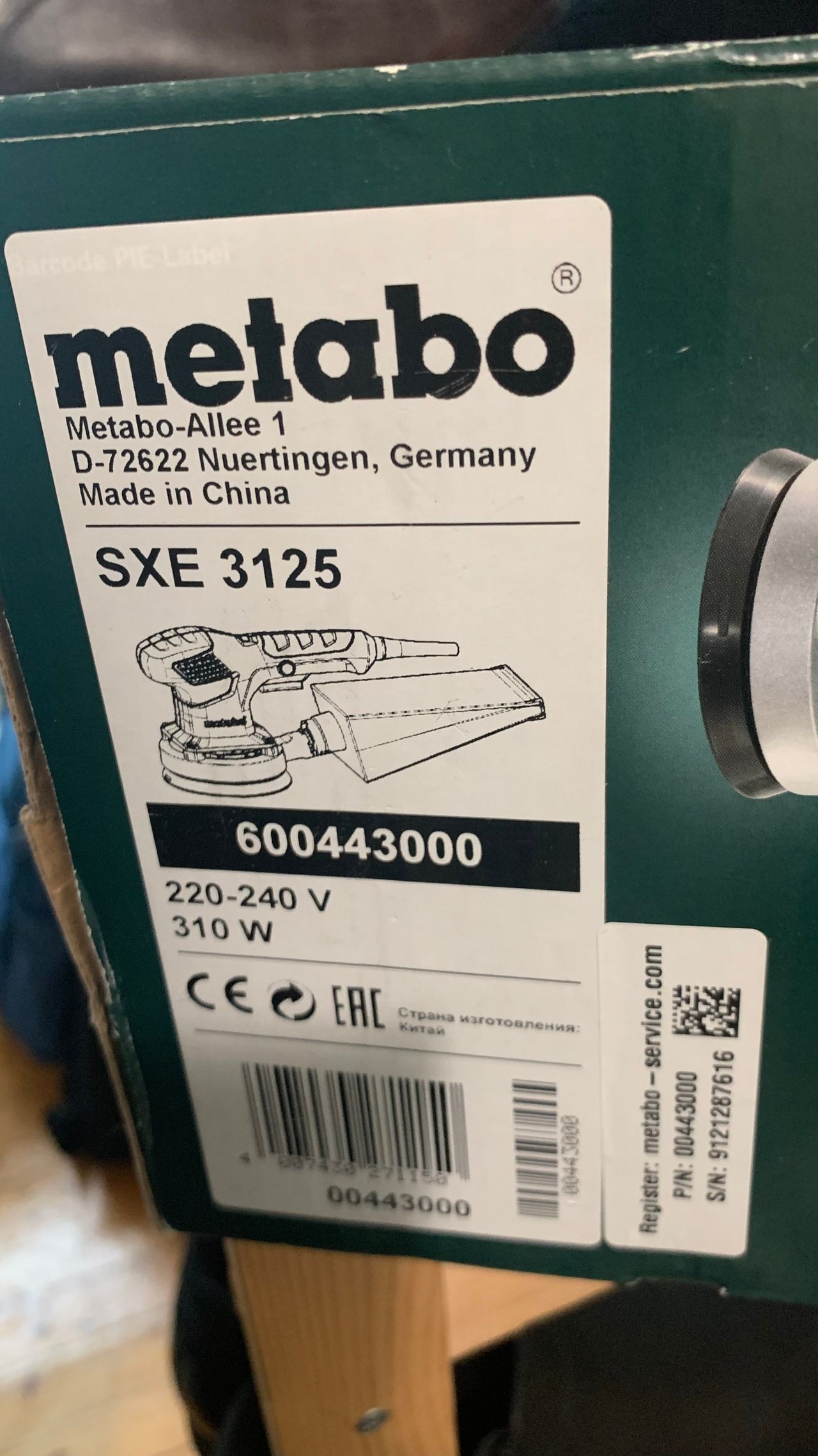 metabo Metabo-Allee 1 D-72622 Nuertingen, Germany SXE 3125 | FINN torget