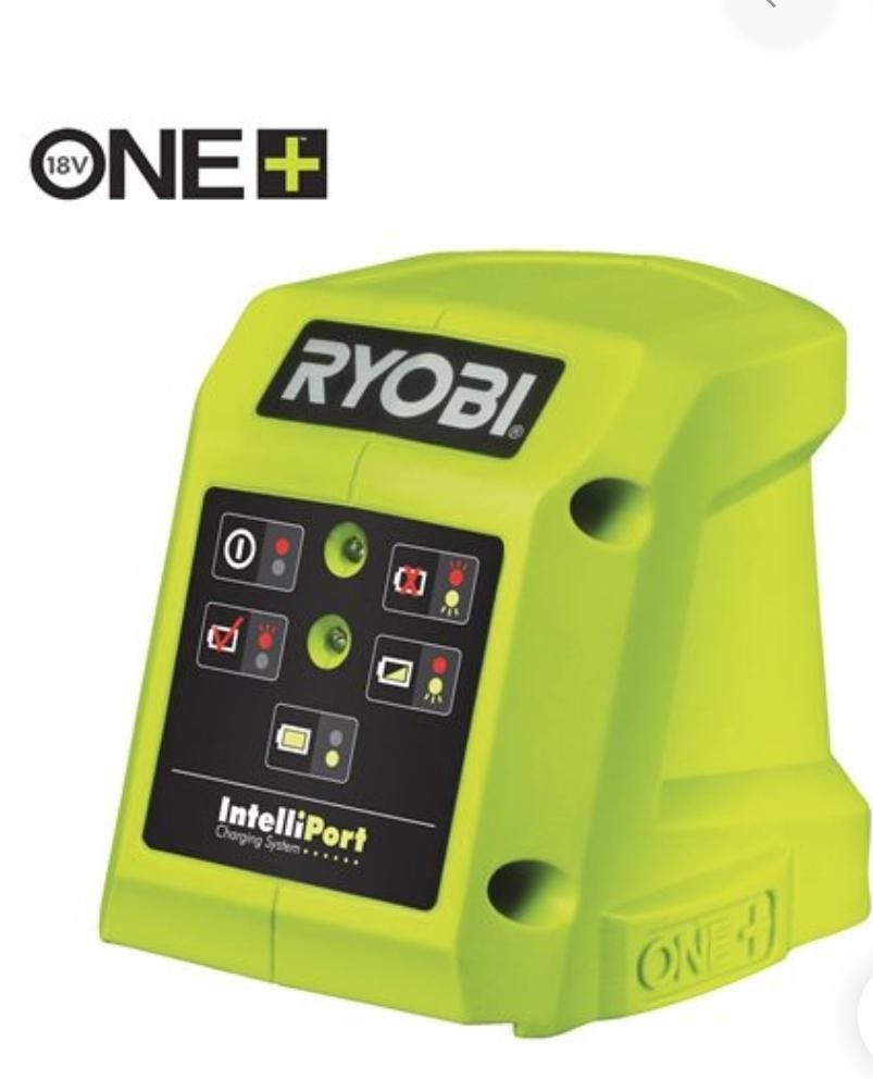 Ryobi lader RC18115. 18V One+ (Kompatibel med alle 18V ONE+ batterier ...