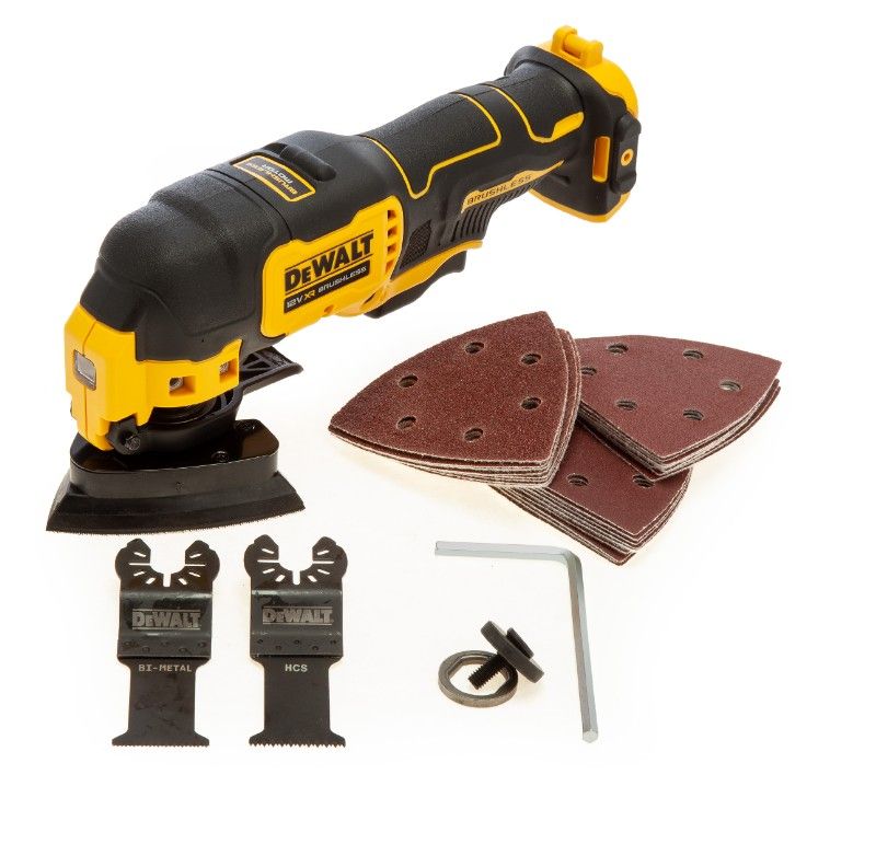 Dewalt DCS353N 12V XR oscillerende multiverktøy med 28 tilbehør (kun ...