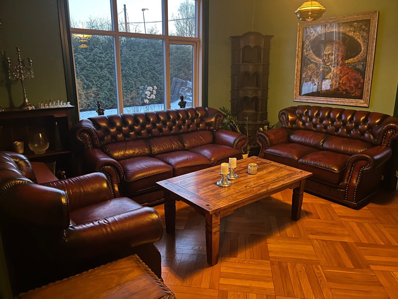 Chesterfield sofa gruppe, pent brukt FINN