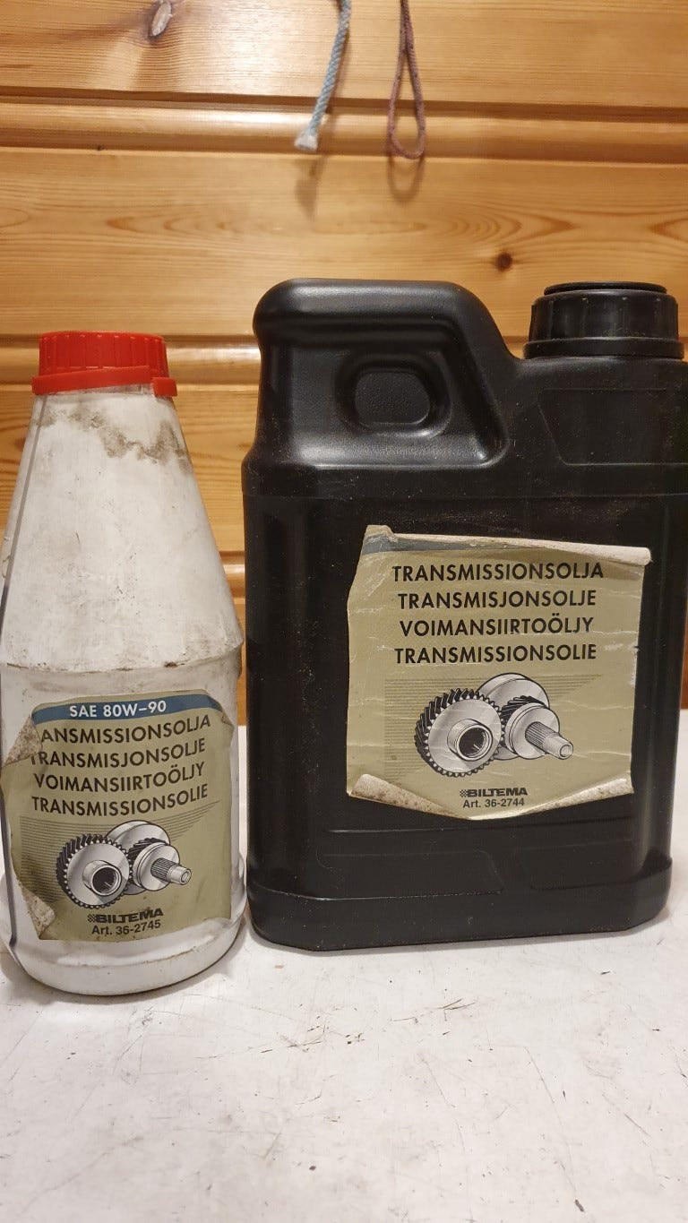 2.5 liter olje til automatgirkasse fra Biltema, API GL-5 | FINN torget