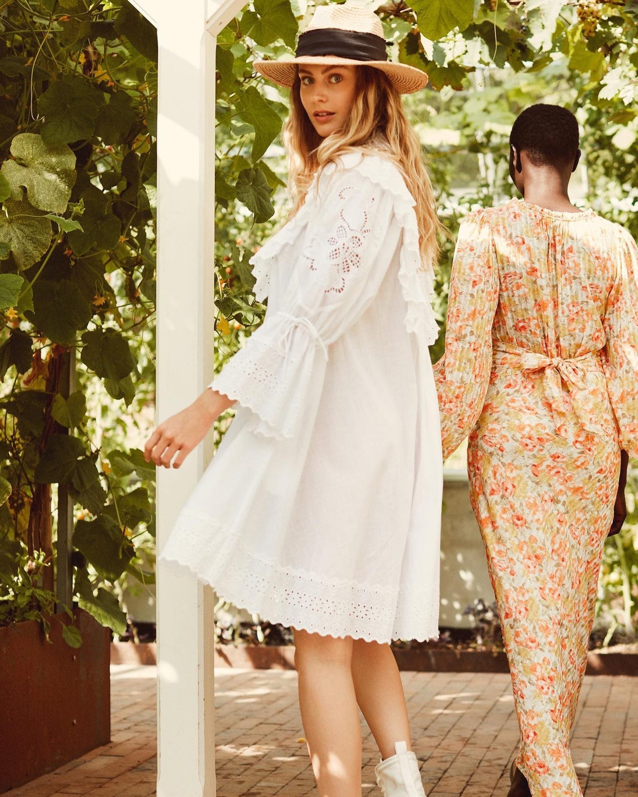 Cotton Slub Shift Dress Poppy Meadow