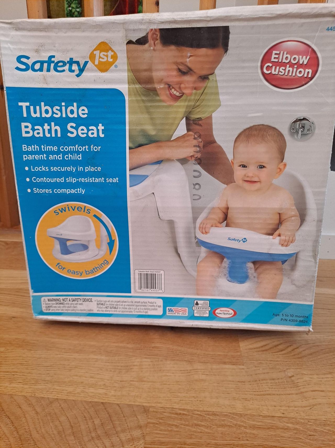 Safety first outlet tubside bath seat