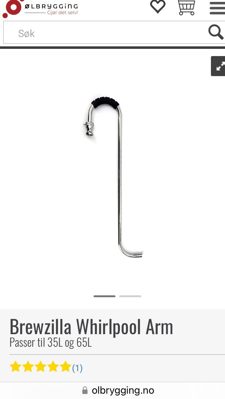 Brewzilla Whirlpool Arm FINN