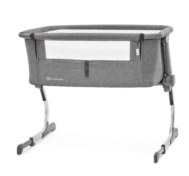 Bedside crib, kinderkraft uno grå FINN