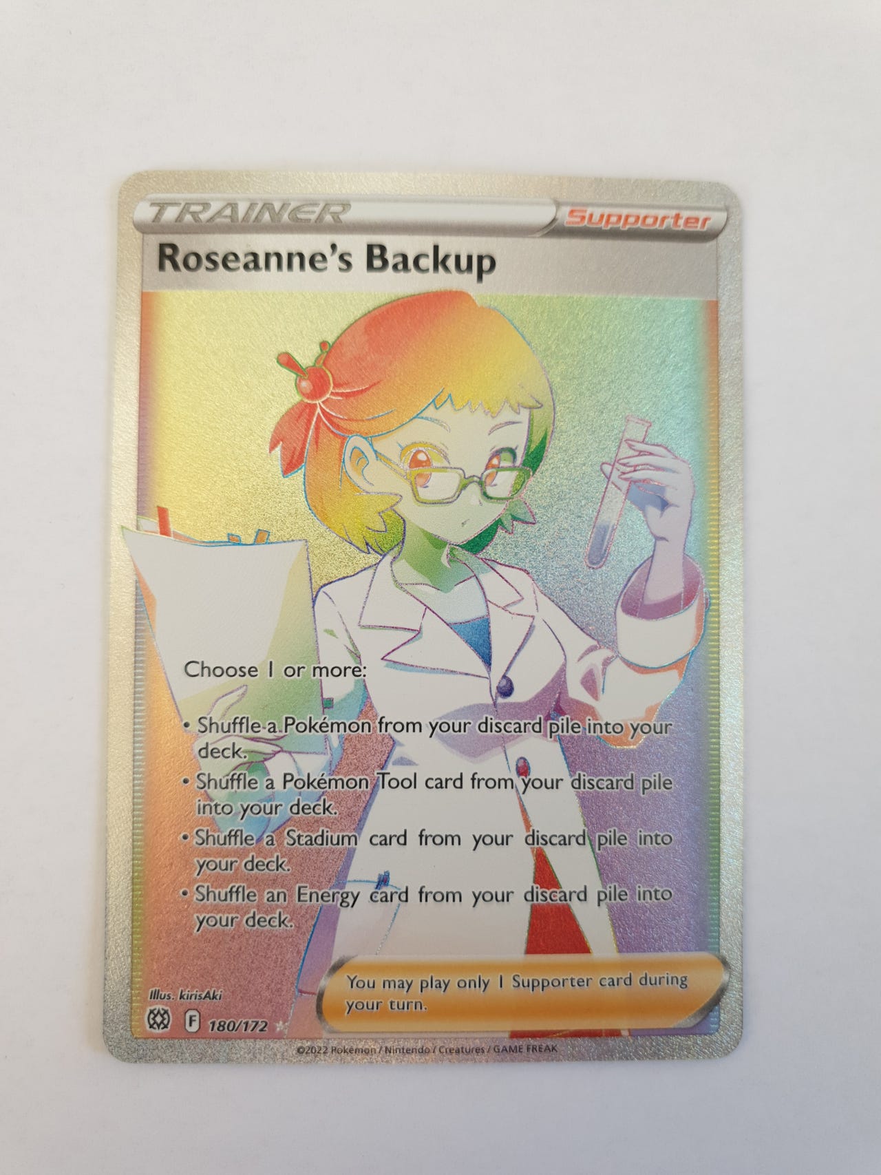 Pokemon TCG Roseanne's Backup Rainbow Rare Brilliant Stars FINN