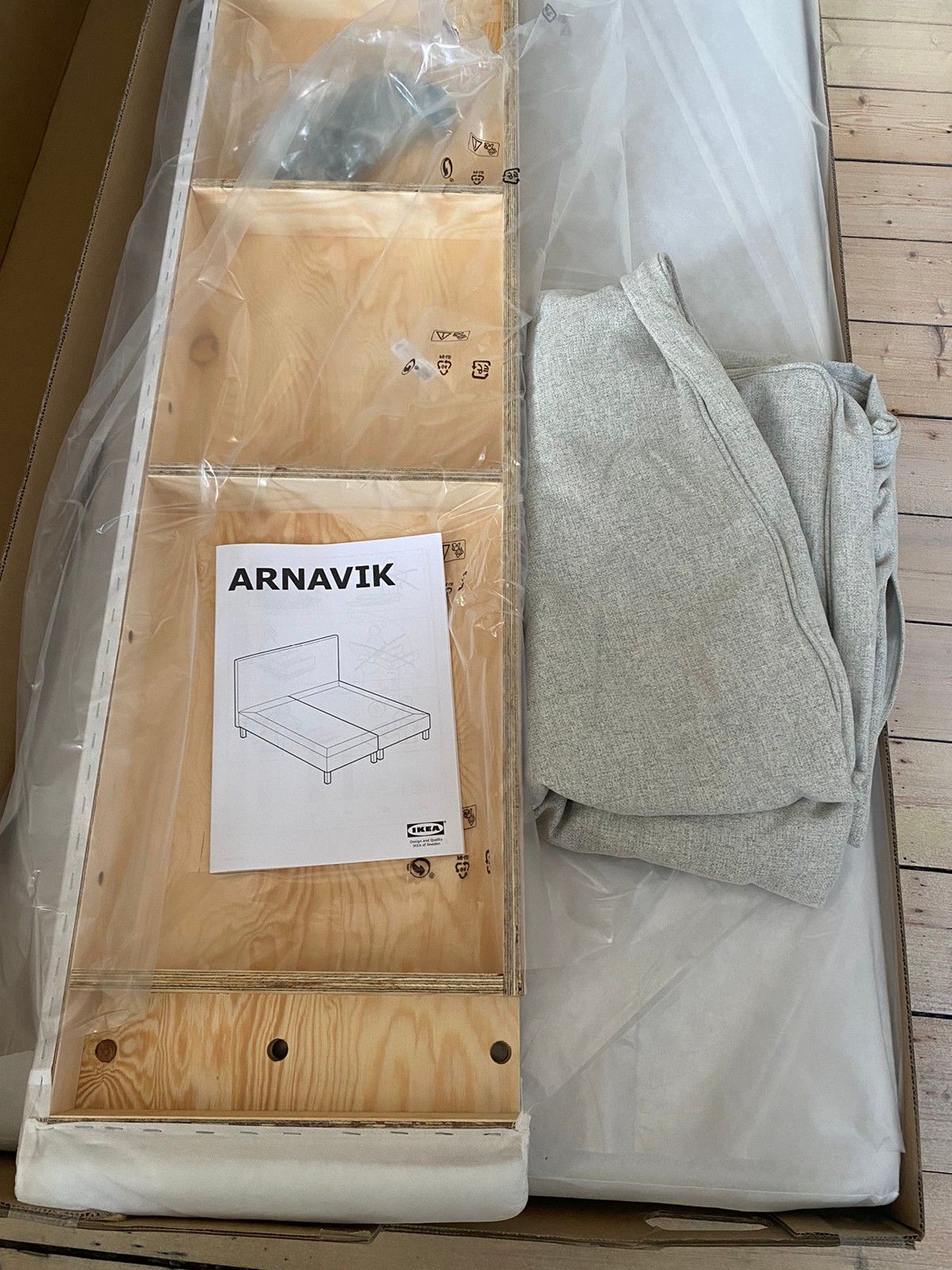 IKEA Arnavik sengegavl 180cm m/trekk | FINN torget