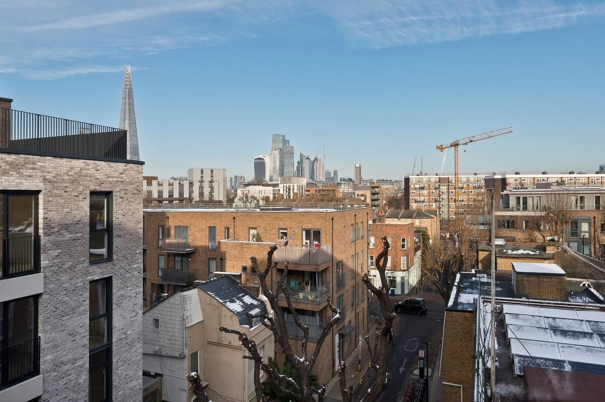 Utsikt fra balkong Galleribilde