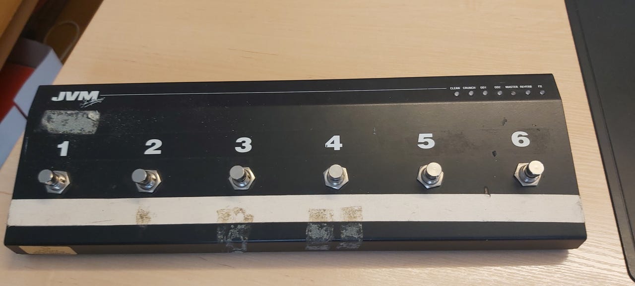 Marshall JVM footswitch, med defekter FINN