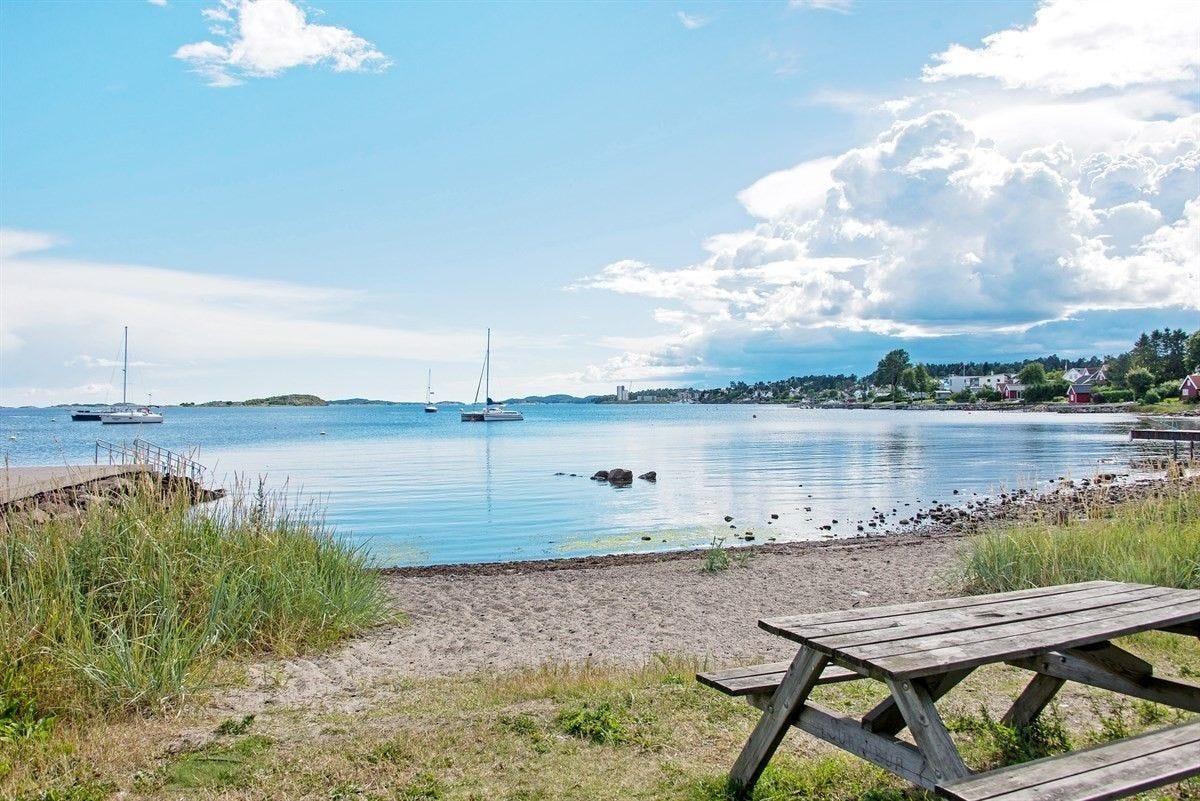 Morgenbad på stranden- 50 m fra huset Galleribilde