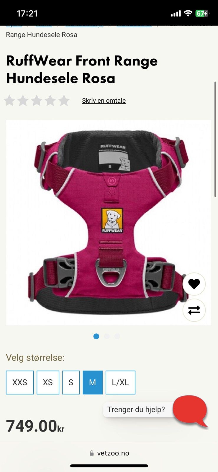 Ruffwear front range hundesele 2025