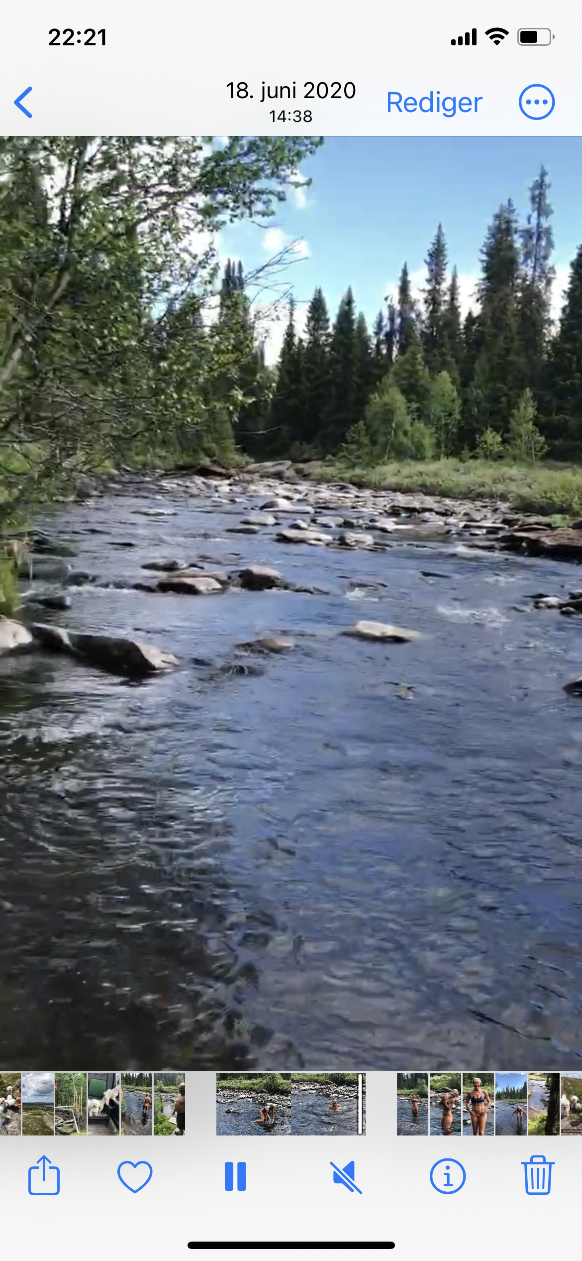 Bading og fiske i Moksa Galleribilde