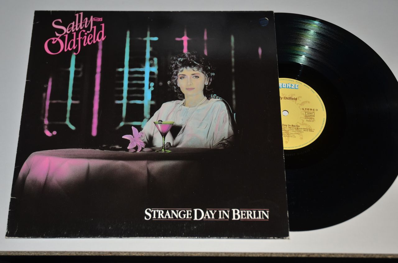 SALLY OLDFIELD - STRANGE DAY IN BERLIN - 1983 Cover=EX Vinyl=EX