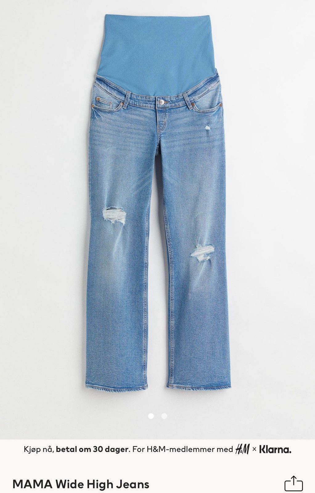 Hm on sale gravid jeans