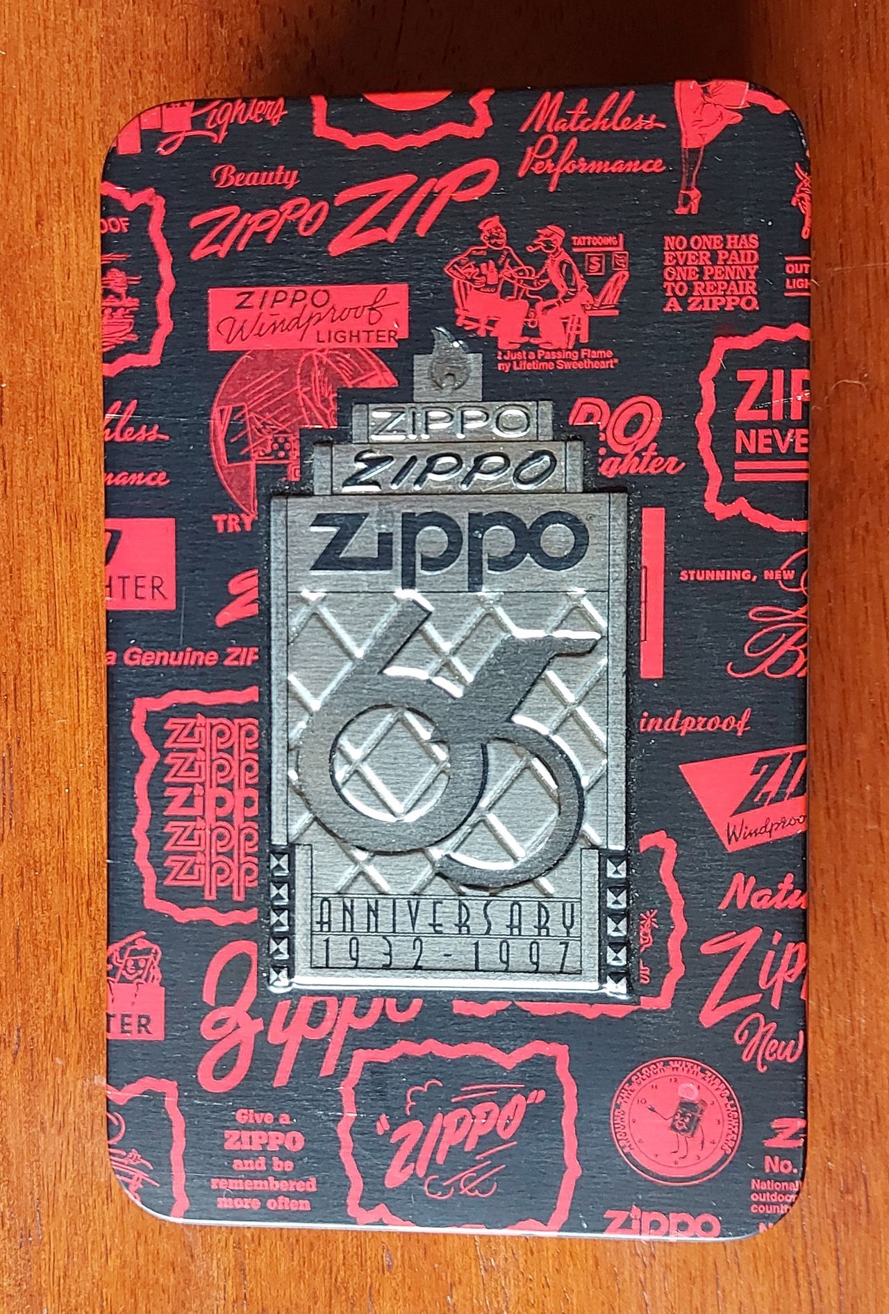 Zippo 65th Anniversary 1932-1997 Limited Edition Lighter | FINN torget