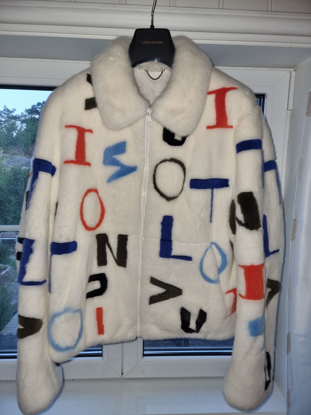 Louis Vuitton Mink Fur Intarsia Jacket