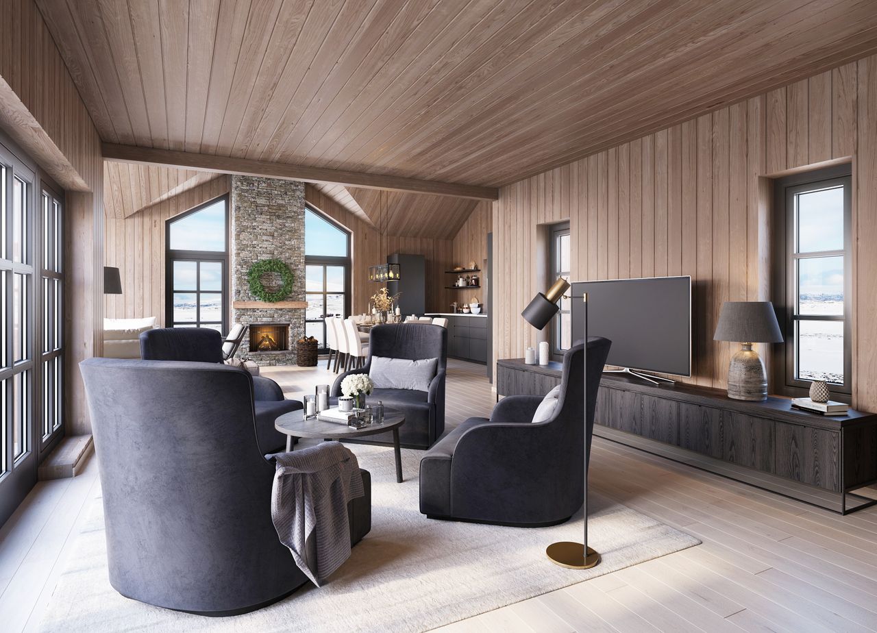 Nydelig og innholdsrik hytte for storfamilien fra Bergehytta – prosjektert på stor, flott tomt!!