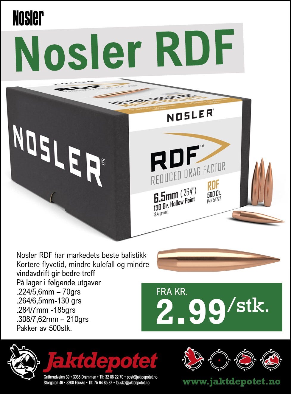SUPERPRIS MATCHKULER! NOSLER RDF FRA 2,99,- | FINN-torget