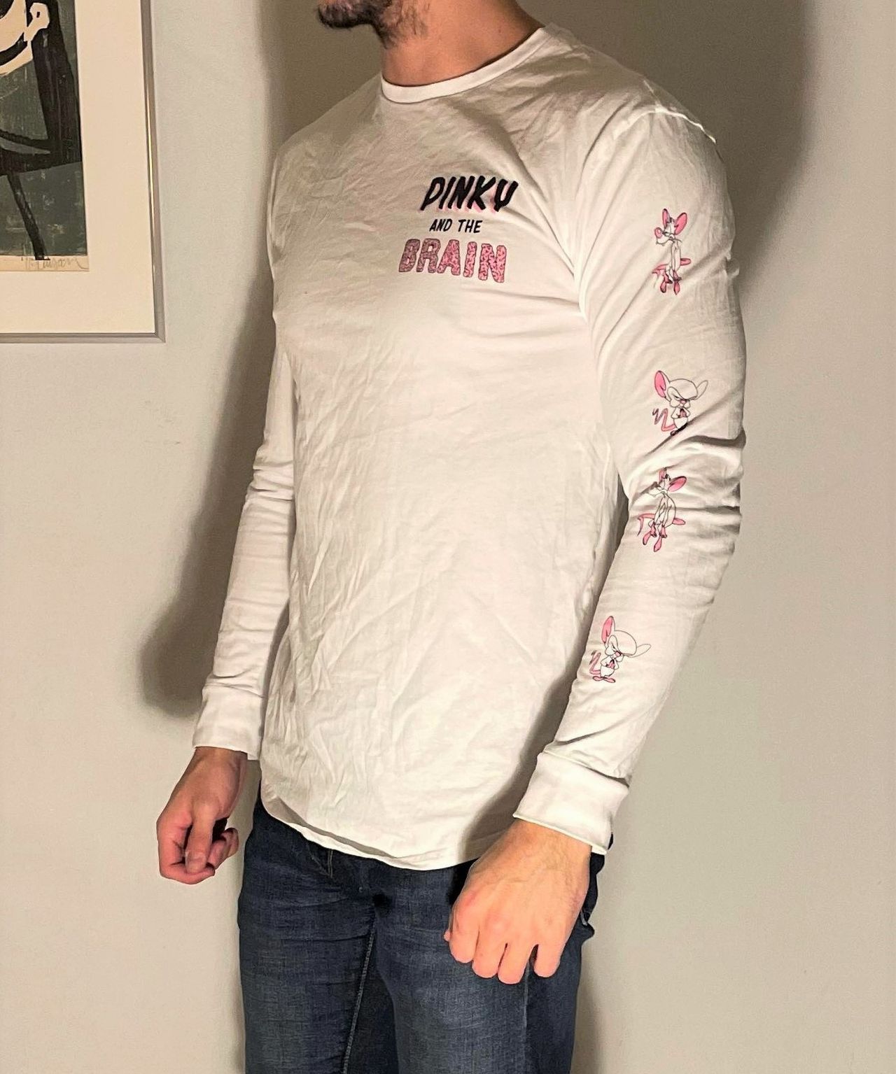 Pinky and the 2025 brain shirt h&m