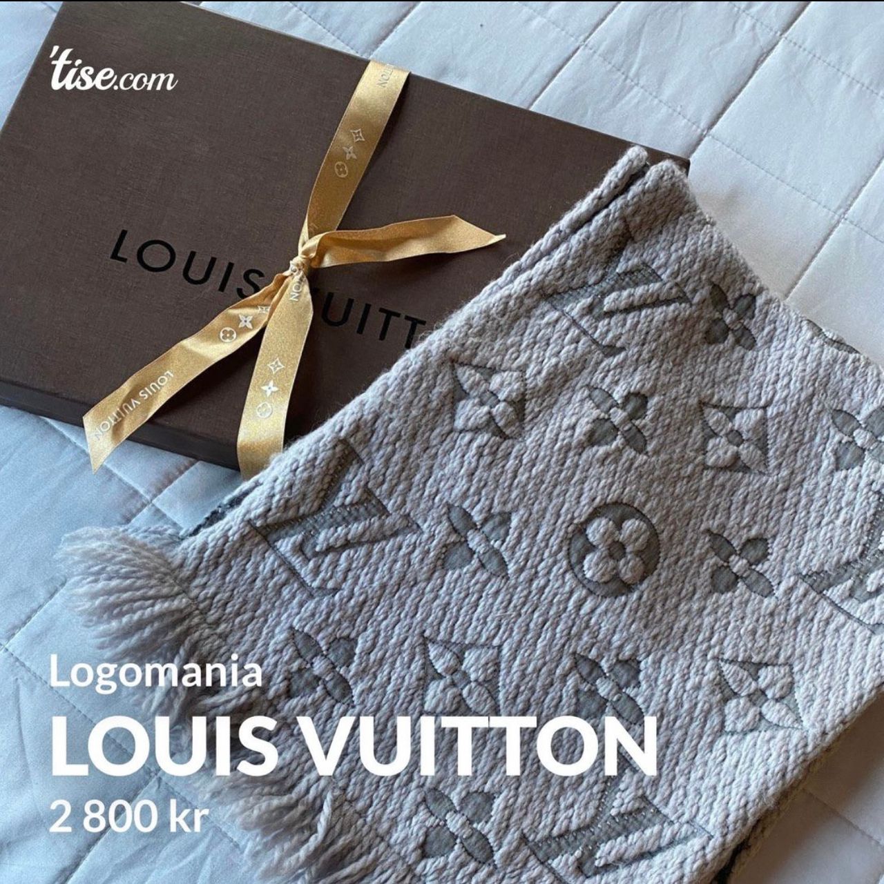 Louis Vuitton - Logomania Scarf Pearl Grey