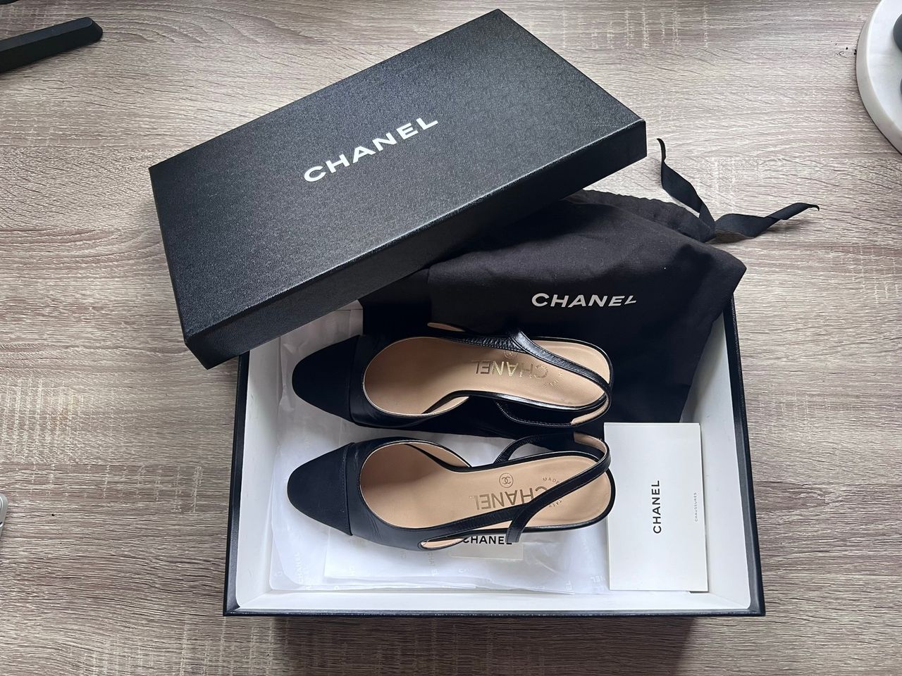 Chanel best sale slingback pris