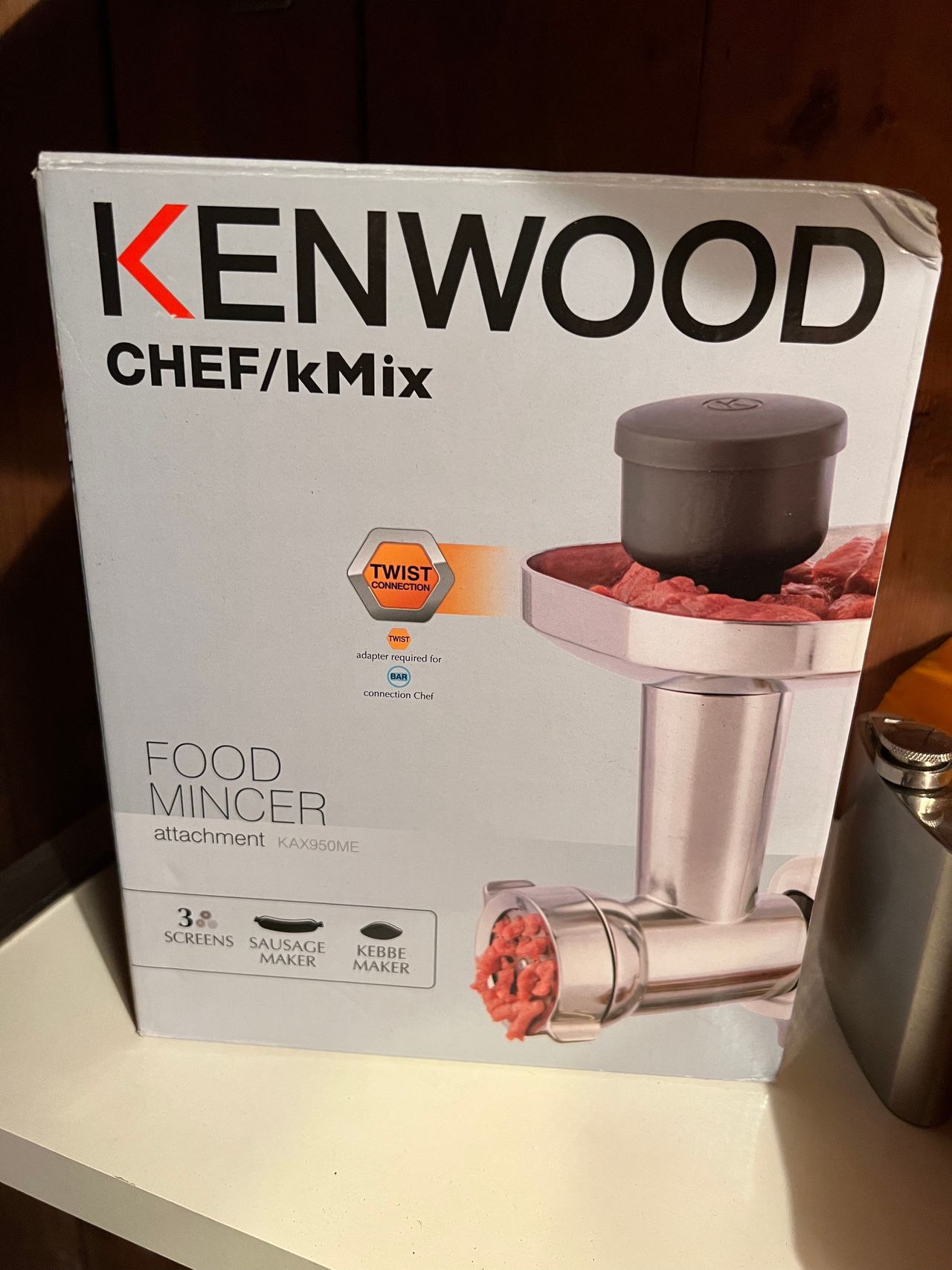 Kenwood KAX950ME Meat Grinder Attachment (For New Twist Connection