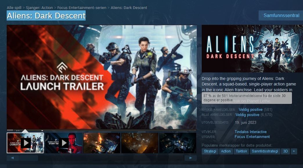 Aliens: Dark Descent on Steam