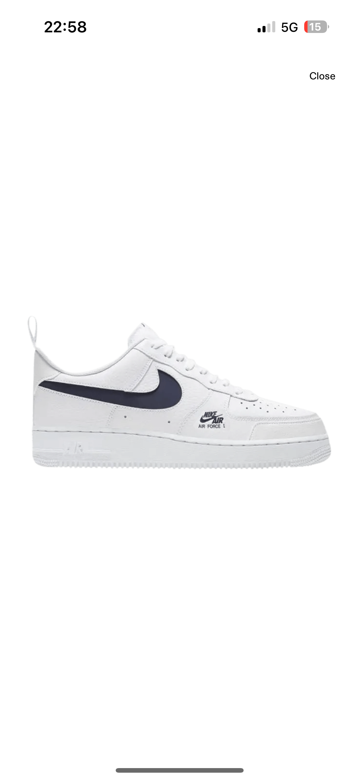 Nike Air Force 1 Utility Reflective White/Navy, CW7579-100