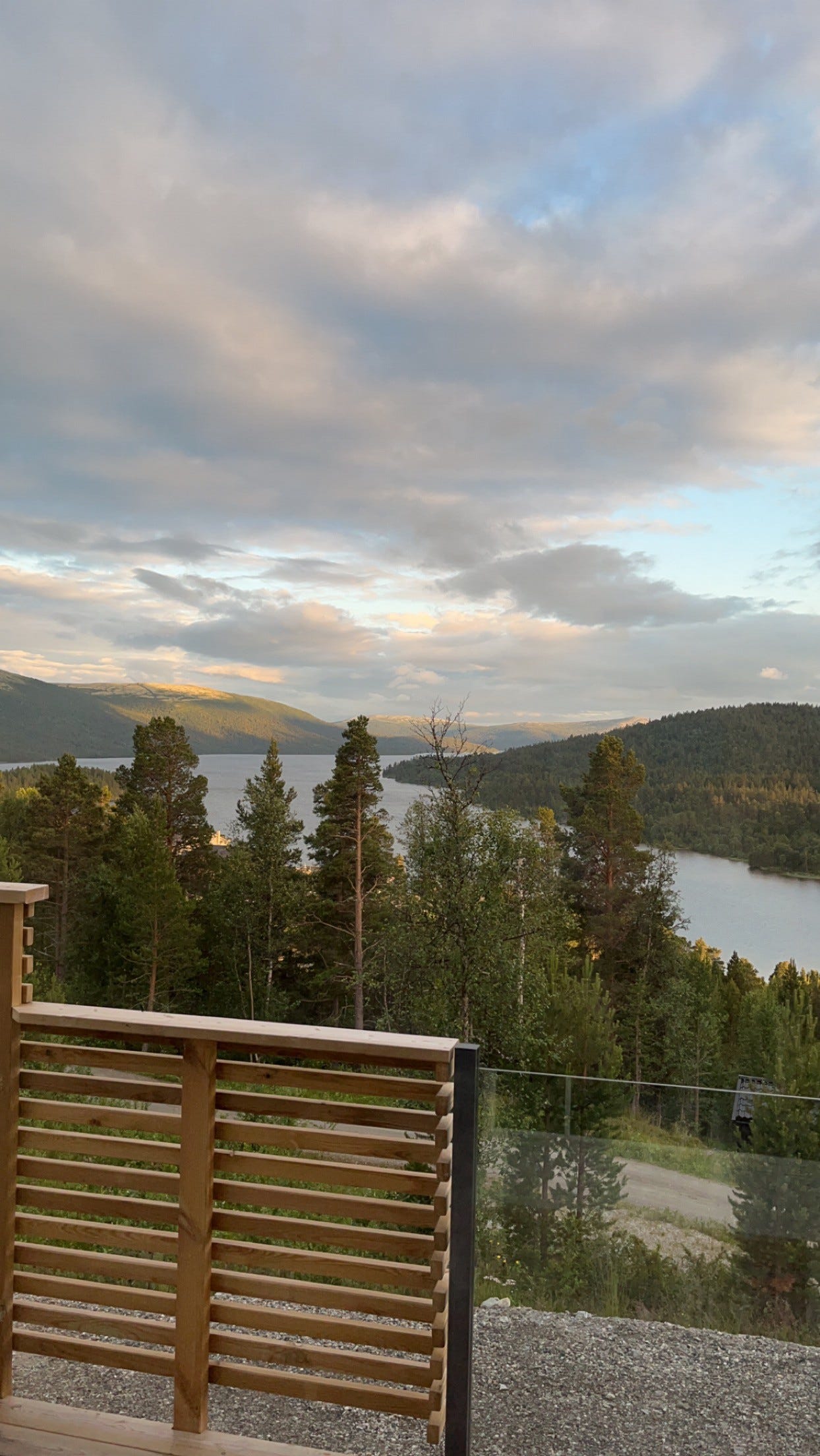 Sommerhimmel på veranda Galleribilde