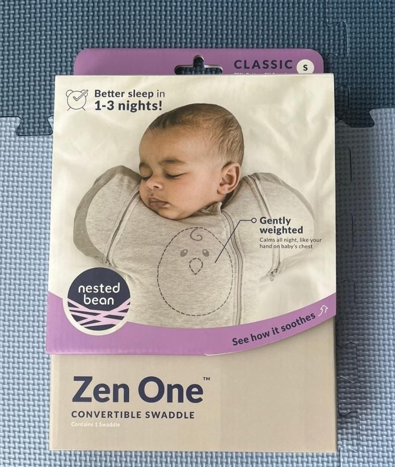 Zen One Classic. Sovepose / nattpose / swaddle / babysvøp fra Nested