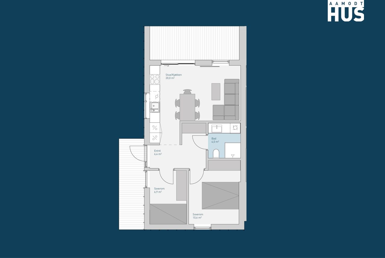 Image #5 Søgne/Åros - Moderne leiligheter i nytt boligfelt midt mellom Årossanden og Kvernhusvannet