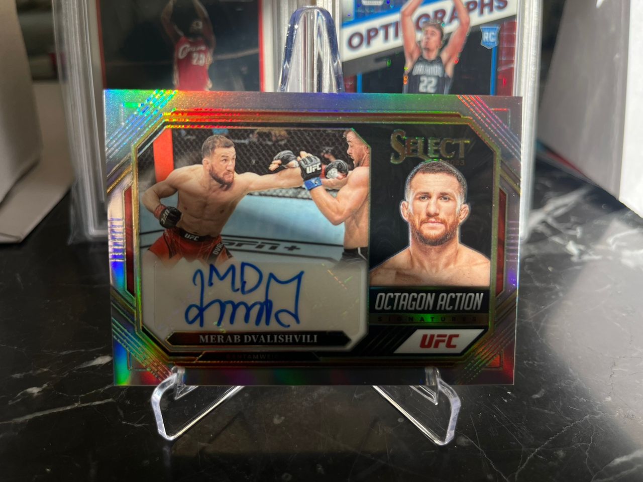 Panini Select Ufc Merab Dvalishvili Silver Autograf Mma Finn Torget