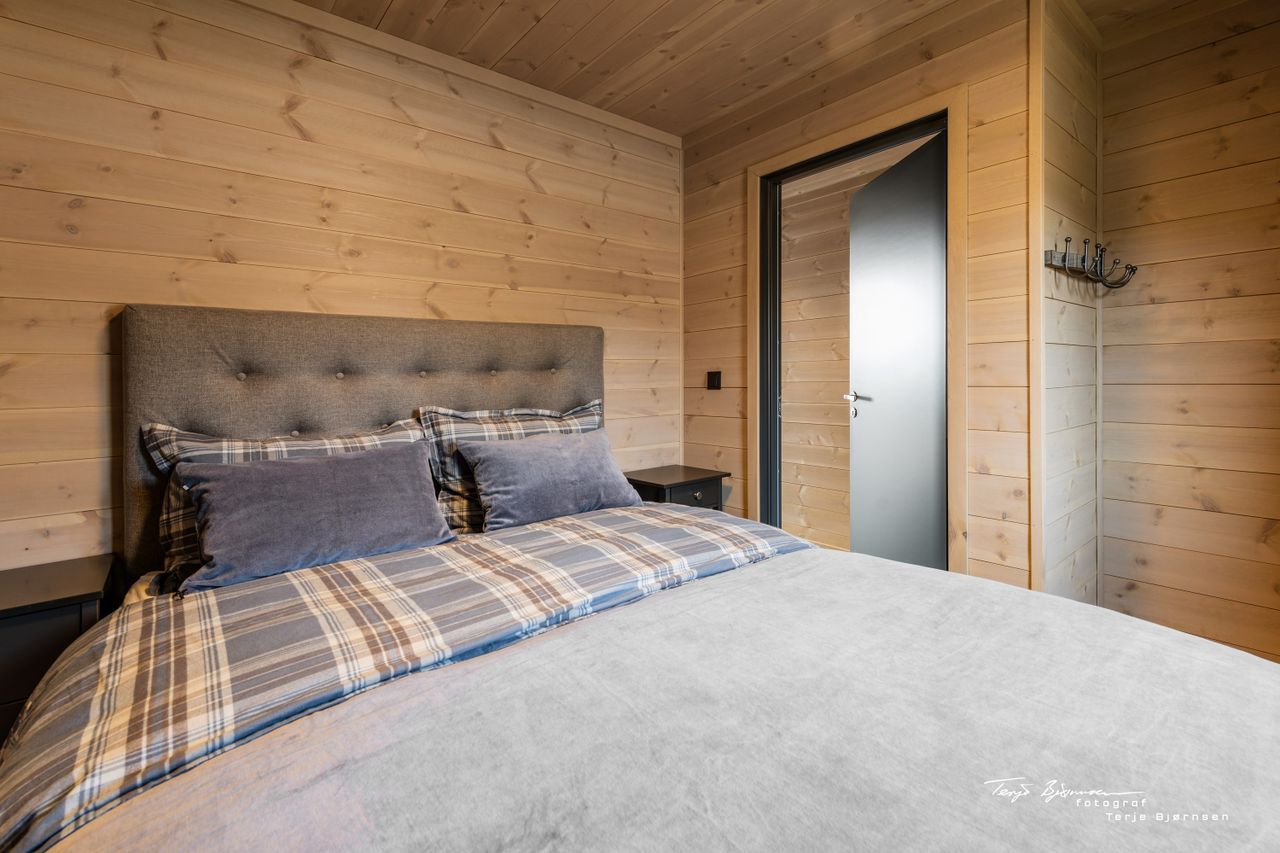 Innflytningsklar, møblert moderne hytte med SKI IN/OUT på meget flott tomt – under 2 timer fra Oslo!