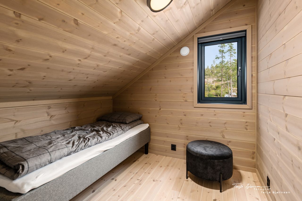 Innflytningsklar, møblert moderne hytte med SKI IN/OUT på meget flott tomt – under 2 timer fra Oslo!