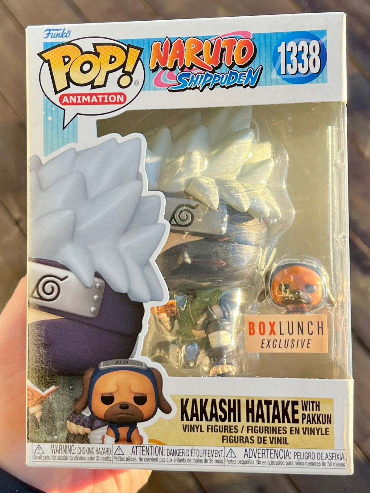 Funko Pop! Animation Naruto Shippuden Kakashi with Pakkun Vinyl Figure -  BoxLunch Exclusive