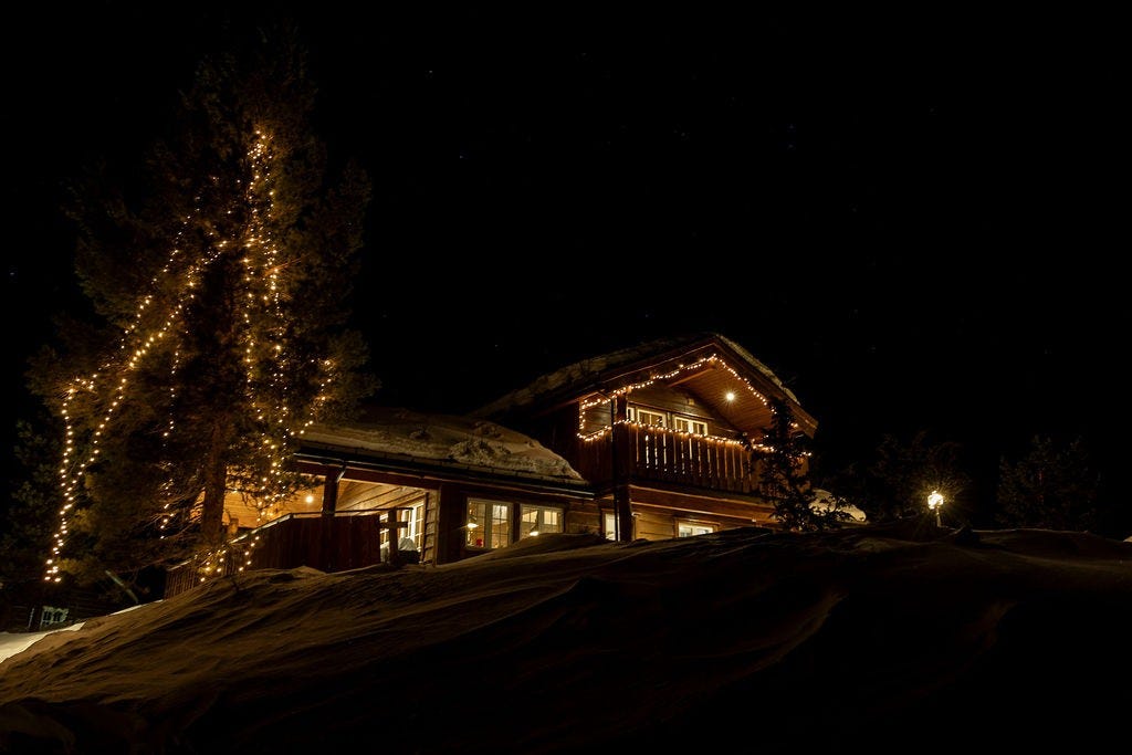 Stemning ved hytta Galleribilde
