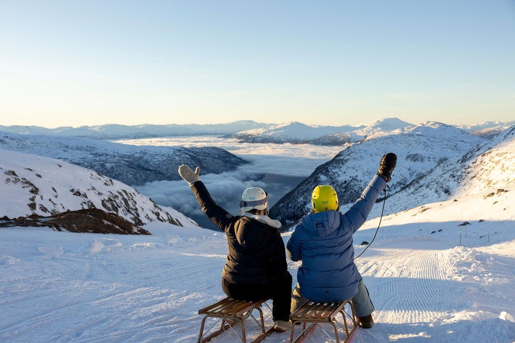 Loen Skylift - verdens lengste akebakke? Galleribilde