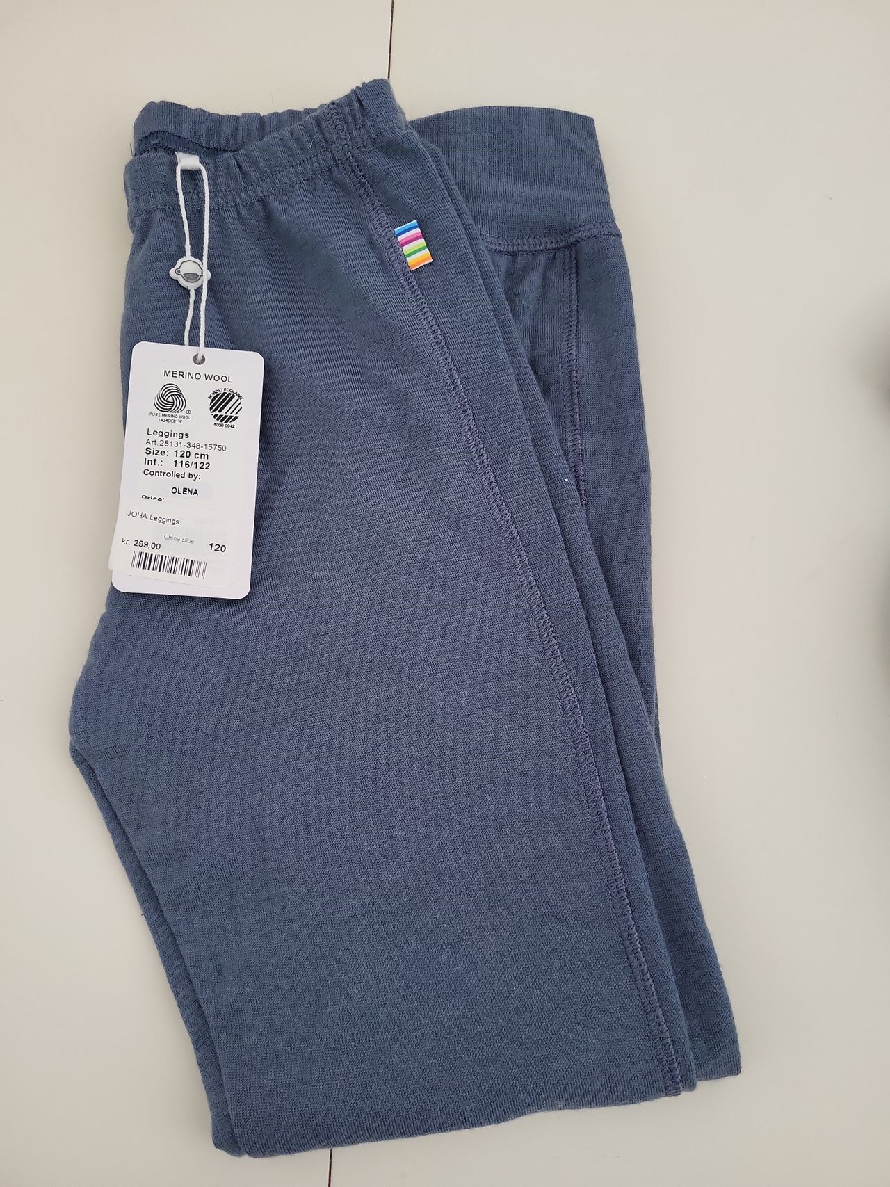 Blue Merino Wool Pants